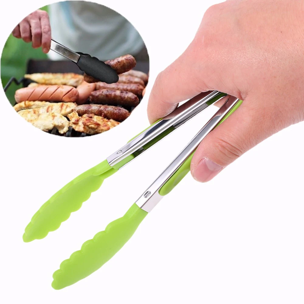 1pcs Silicone Temperature Nylon BBQ Tongs Non-stick Surface Heat Resistant Serving Food Tongs Handle Utensil Cooking Tool
1pcs Silicone Temperature Nylon BBQ Tongs Non-stick Surface Heat Resistant Serving Food Tongs Handle Utensil Cooking Tool
