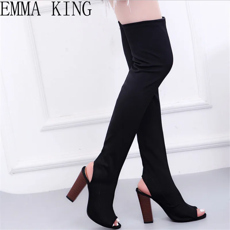 EMMA KING Fashion Ladies Large Size Over The Knee Boots Winter Shoes Block High Heel Thigh Boots for Women
EMMA KING Fashion Ladies Large Size Over The Knee Boots Winter Shoes Block High Heel Thigh Boots for Women