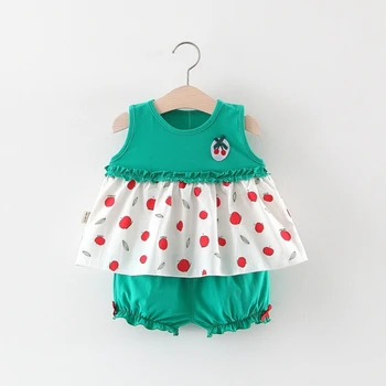 2019 Summer Beach Infant Baby Sleeveless Fruit Print Vest Tops + Casual Shorts Kids Two Pieces Suits Girls Clothing Sets
2019 Summer Beach Infant Baby Sleeveless Fruit Print Vest Tops + Casual Shorts Kids Two Pieces Suits Girls Clothing Sets