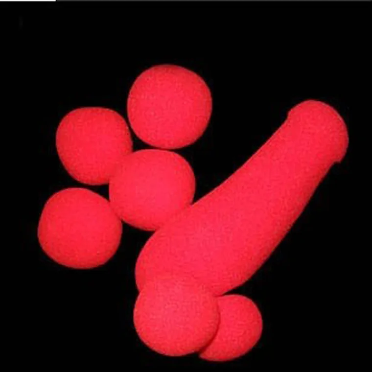 

1set Small Sponge Brother & 4pcs Sponge balls Funny Gadgets Street Stage Close Up Magic Tricks magician Joke penis Funny Toys