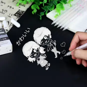 1pc 0.8mm White Ink Color Photo Album Gel Pen Cute Unisex Pen Gift For Kids Stationery Office Learning School Supplies
1pc 0.8mm White Ink Color Photo Album Gel Pen Cute Unisex Pen Gift For Kids Stationery Office Learning School Supplies