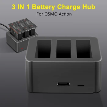 3 in 1 OSMO ACTION Battery Charger Hub TYPE-C Input 4.35V Lithium Charging Kit for DJI OSMO ACTION Accessories Battery
3 in 1 OSMO ACTION Battery Charger Hub TYPE-C Input 4.35V Lithium Charging Kit for DJI OSMO ACTION Accessories Battery