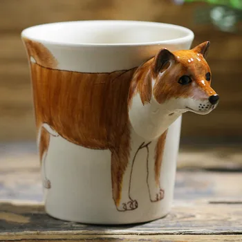 200ML animal Shiba Inu coffee cup Hand painted ceramic cup Creative cartoon gift mug Personality handle coffee cup
200ML animal Shiba Inu coffee cup Hand painted ceramic cup Creative cartoon gift mug Personality handle coffee cup
