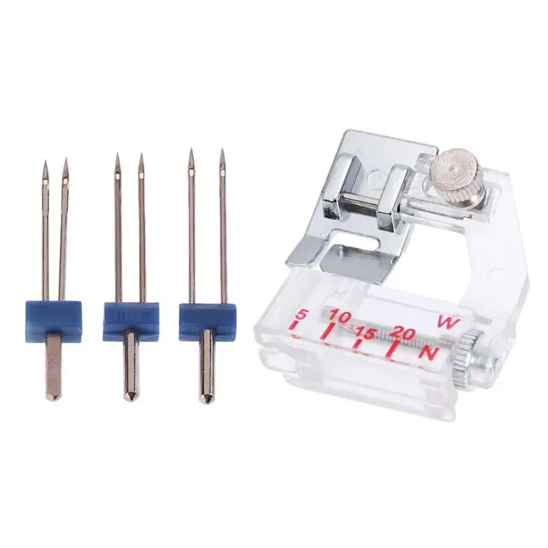 Multi-function Sewing Machine Foot Presser Free Adjust Rolling with Needles adjustable Bias Binder Presser Foot Feet
Multi-function Sewing Machine Foot Presser Free Adjust Rolling with Needles adjustable Bias Binder Presser Foot Feet