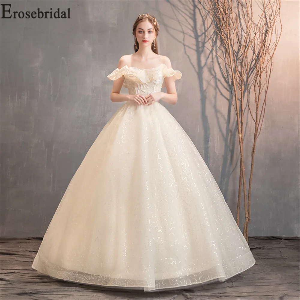Erosebridal New Arrival Lace Wedding Dresses Off the Shoulder Wedding Gowns Vintage Champagne Ball Gown Women Bridal Dress Gown
Erosebridal New Arrival Lace Wedding Dresses Off the Shoulder Wedding Gowns Vintage Champagne Ball Gown Women Bridal Dress Gown