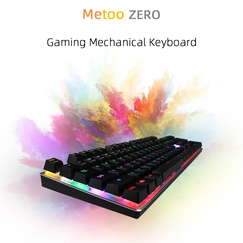 Metoo Mechanical Keyboard 87 Key Anti-ghosting Blue Red Switch LED Backlit wired Gaming Keyboard Russian for gamer
Metoo Mechanical Keyboard 87 Key Anti-ghosting Blue Red Switch LED Backlit wired Gaming Keyboard Russian for gamer