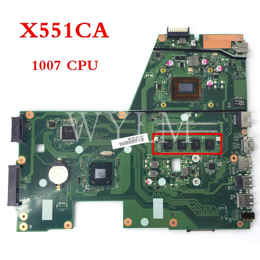 X551CA 1007U CPU 4GB memory mainboard For ASUS X551C X551CAP X551CA Laptop motherboard 60NB0340-MB1060 100% Tested
X551CA 1007U CPU 4GB memory mainboard For ASUS X551C X551CAP X551CA Laptop motherboard 60NB0340-MB1060 100% Tested