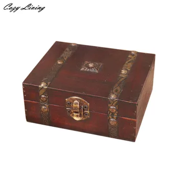 Decorative Trinket Jewelry Storage Box Handmade Vintage Wooden Treasure Case Retro Style Jewlry Organizer Storage Cases 50D13
Decorative Trinket Jewelry Storage Box Handmade Vintage Wooden Treasure Case Retro Style Jewlry Organizer Storage Cases 50D13
