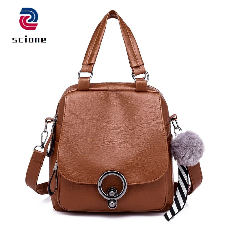 Brown Leather Female Backpack Brand Travel Casual Shoulder Bag Multifunctional Backpack for Teenage Girls School bagpack Mochila
Brown Leather Female Backpack Brand Travel Casual Shoulder Bag Multifunctional Backpack for Teenage Girls School bagpack Mochila