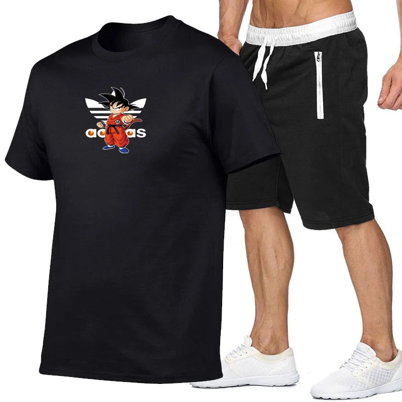 New Men Fashion Two Pieces Sets T Shirts+Shorts Suit Men Summer Tops Tees Casual Tshirt High Quality men sports clothing
New Men Fashion Two Pieces Sets T Shirts+Shorts Suit Men Summer Tops Tees Casual Tshirt High Quality men sports clothing