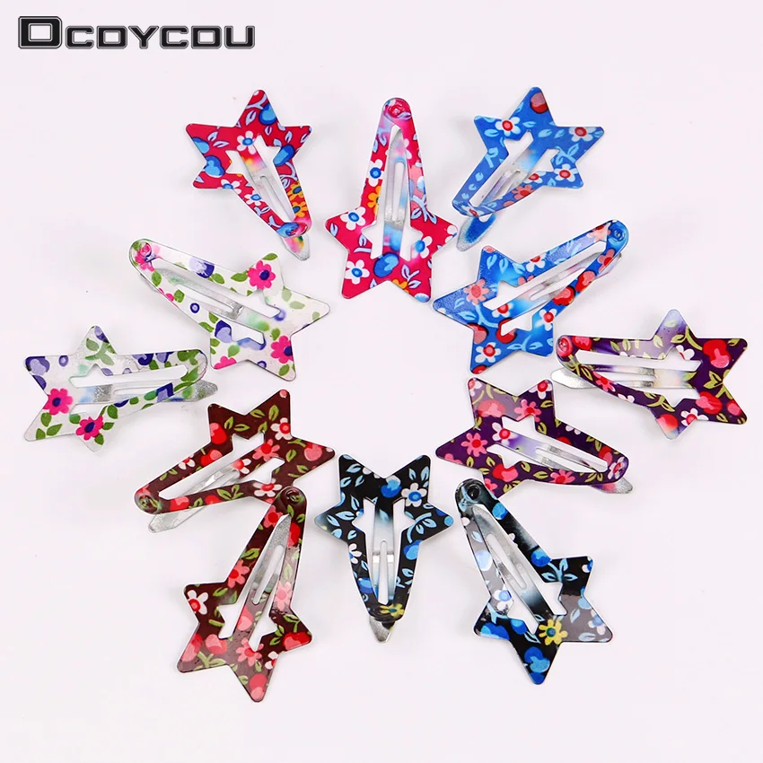 12PCS New Print Floral Colorful Hairpins Girls Stars Shape Children Cute Hair Clips Hair Accessories
12PCS New Print Floral Colorful Hairpins Girls Stars Shape Children Cute Hair Clips Hair Accessories
