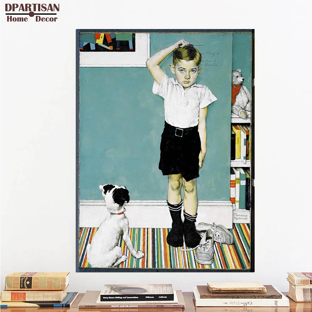 DPARTISAN wall art print picture Going to be taller hobo and dog girl returning is comming By Norman Rockwell No frame Painting
DPARTISAN wall art print picture Going to be taller hobo and dog girl returning is comming By Norman Rockwell No frame Painting