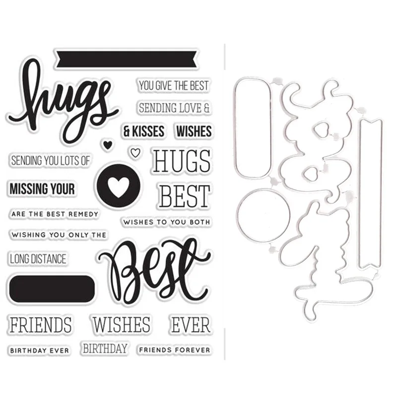 Best hugs transparent clear stamp/ cutting dies DIY Die Cut Stencil Decorative Scrapbooking Craft Card stencils template
Best hugs transparent clear stamp/ cutting dies DIY Die Cut Stencil Decorative Scrapbooking Craft Card stencils template