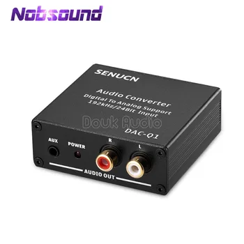 Digital to Analog Audio Converter converts coaxial or toslink digital PCM audio signals to analog L/R RCA and 3.5mm Jack audio
Digital to Analog Audio Converter converts coaxial or toslink digital PCM audio signals to analog L/R RCA and 3.5mm Jack audio