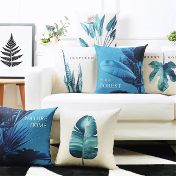 Nordic Style Blue Plant Decorative Throw Pillow Cushion Cover For Bedroom Sofa Capa De Almofadas Funda Cojines 45x45cm
Nordic Style Blue Plant Decorative Throw Pillow Cushion Cover For Bedroom Sofa Capa De Almofadas Funda Cojines 45x45cm