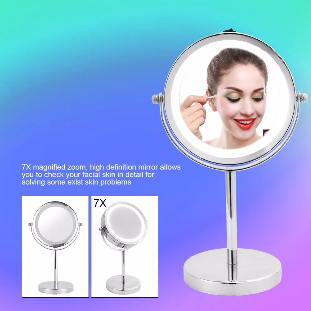 Multifunctional LED Light Makeup Mirror LED Illuminated Magnifying Round Dual Sided Table Lamp Light Vanity Make up Mirror
Multifunctional LED Light Makeup Mirror LED Illuminated Magnifying Round Dual Sided Table Lamp Light Vanity Make up Mirror
