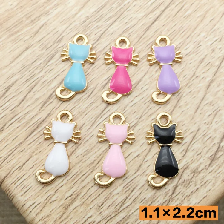 10pcs 22*11MM Korean Version cute enamel kitten cat charms alloy Pendant for Bracelet Necklace Handmade DIY hair accessories
10pcs 22*11MM Korean Version cute enamel kitten cat charms alloy Pendant for Bracelet Necklace Handmade DIY hair accessories