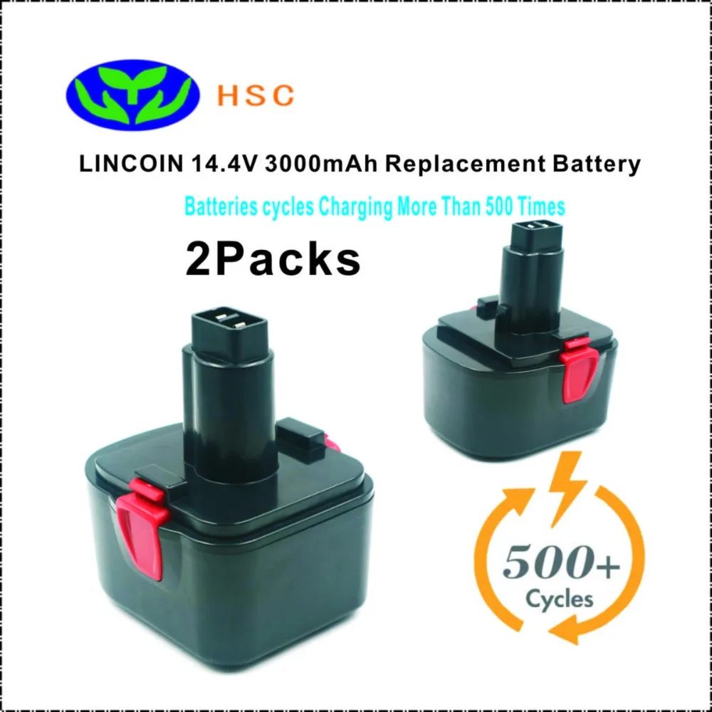 2PCS 3.0Ah rechargeable battery pack GRG14.4 NiMh Battery 14.4V Replacement LINCOIN 40394 40393 1401 Original Battery pack 14.4V
2PCS 3.0Ah rechargeable battery pack GRG14.4 NiMh Battery 14.4V Replacement LINCOIN 40394 40393 1401 Original Battery pack 14.4V