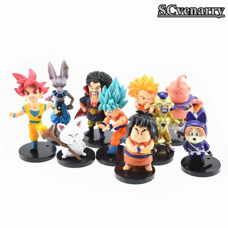 10pcs/set Dragon Ball Super Figurine Super Saiyan goku buu satan Dragonball PVC Action figure Toys
10pcs/set Dragon Ball Super Figurine Super Saiyan goku buu satan Dragonball PVC Action figure Toys