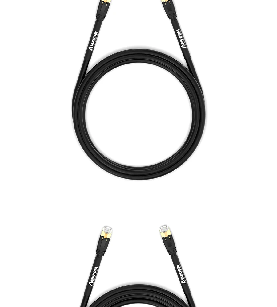 AMPCOM S/FTP CAT8 Ethernet Cable, High Speed Patch Cable 10Gbps, 25Gbps, 40Gbps with Gold Plated RJ45 Connector AMPCOM S/FTP CAT8 Ethernet Cable, High Speed Patch Cable 10Gbps, 25Gbps, 40Gbps with Gold Plated RJ45 Connector