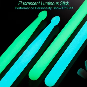 Luminous Drum Sticks 5A Nylon Drumsticks Colorful Glow In The Dark Night Stage Performance Stick Percussion Accessories Parts
Luminous Drum Sticks 5A Nylon Drumsticks Colorful Glow In The Dark Night Stage Performance Stick Percussion Accessories Parts