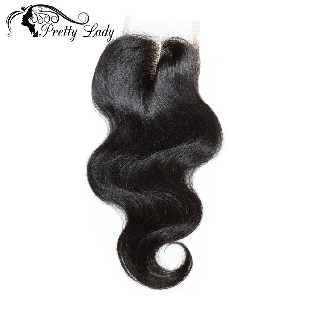 

Pretty Lady Hair 4x4 Brazilian Body Wave Lace Closure 8A Brazilian Virgin Hair Human Hair Lace Closures Natural Wavy Closure