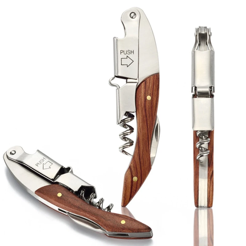 50pcs/lot Wood +Stainless Steel Cork Screw MultiFunction Hippocampal Red Wine Opener Shrimp knife Beer Cap Can Bottle Opener
50pcs/lot Wood +Stainless Steel Cork Screw MultiFunction Hippocampal Red Wine Opener Shrimp knife Beer Cap Can Bottle Opener