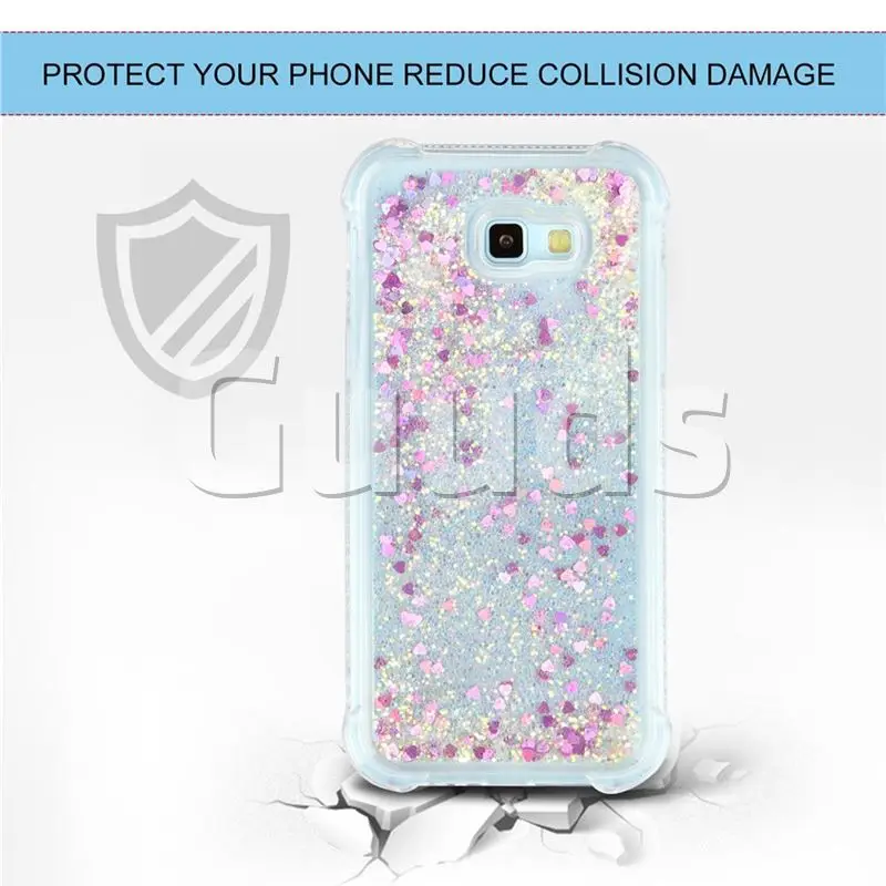 Dynamic Liquid Glitter Sand Quicksand Star TPU Case for Samsung Galaxy A7 2017 A720 - Rose