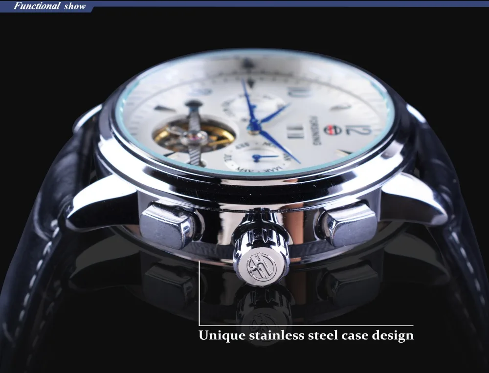 Forsining Men Business Casual Wearing Design Tourbillion