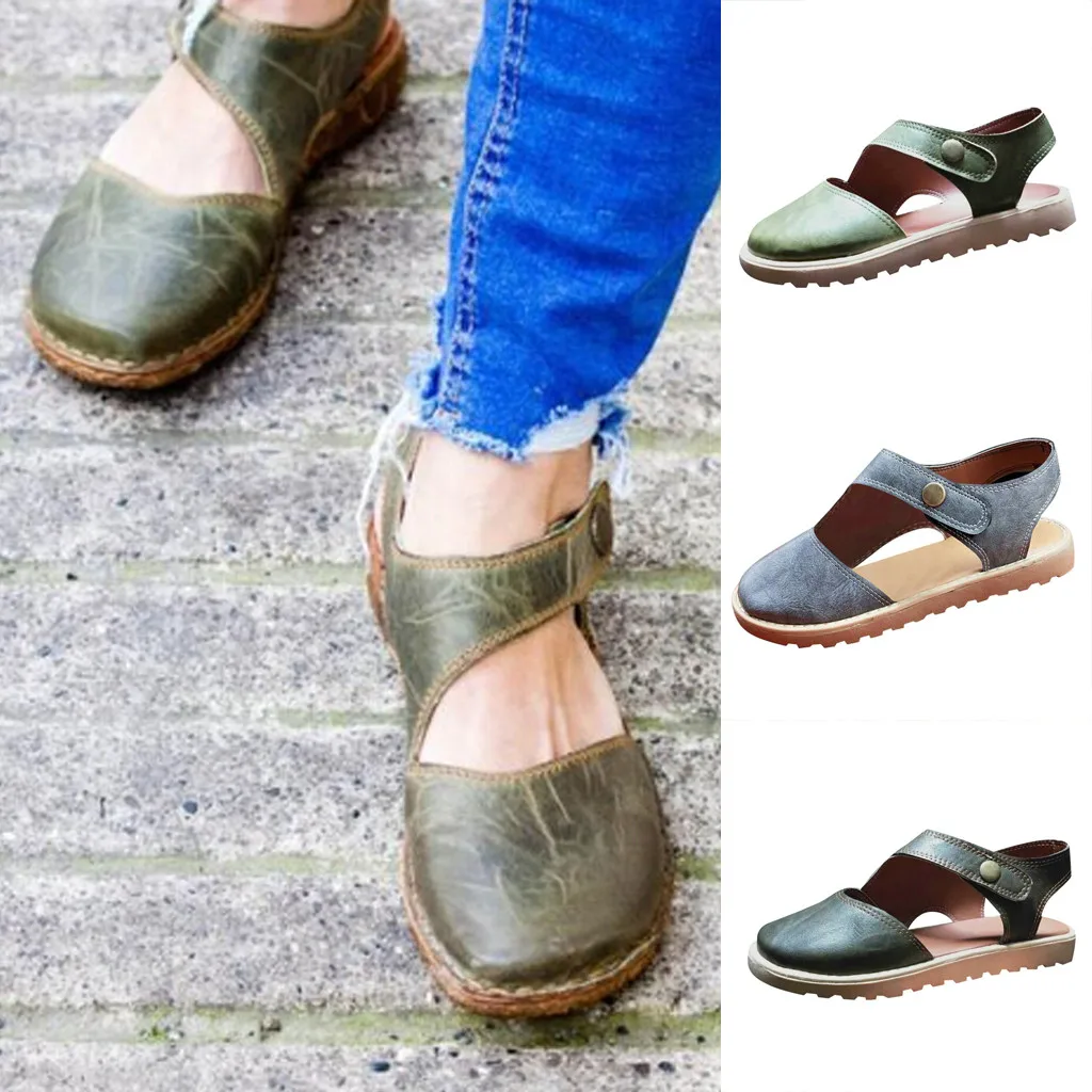 Summer Shoes for Women Round Toe Sandals Retro Button Sandals Flat Bottomed Shoe middle-aged and elderly women's shoes sketchers
Summer Shoes for Women Round Toe Sandals Retro Button Sandals Flat Bottomed Shoe middle-aged and elderly women's shoes sketchers