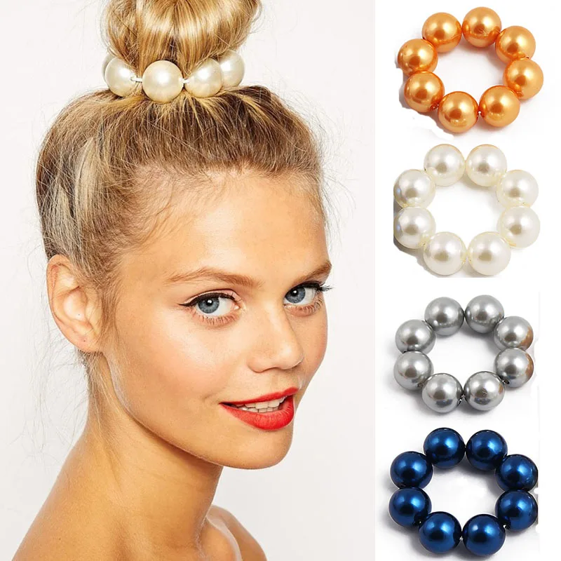 Women Headwear Big Imitation Pearl Hair Rope Holder Hairband for Girls Hair Ring Pearl Beads Crown Stretch Hair Band Accessories
Women Headwear Big Imitation Pearl Hair Rope Holder Hairband for Girls Hair Ring Pearl Beads Crown Stretch Hair Band Accessories
