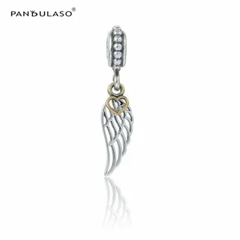 925 Sterling Silver Jewelry Charm Bead Fits European Charm Bracelet & Choker Feather & Gold Heart Bead Women DIY Jewelry FL074K
925 Sterling Silver Jewelry Charm Bead Fits European Charm Bracelet & Choker Feather & Gold Heart Bead Women DIY Jewelry FL074K
