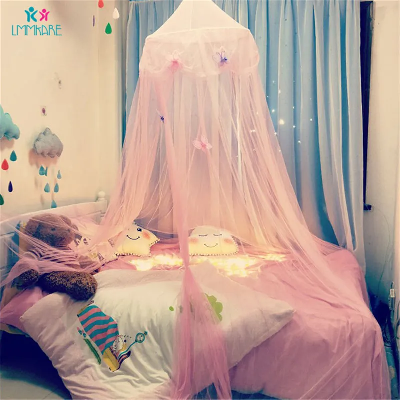 Cotton Baby Crib Netting Pink Fantasy Light Yarn Butterfly Princess Wind Dome Mosquito Net Tent Baby Girl's Bedroom Decoration
Cotton Baby Crib Netting Pink Fantasy Light Yarn Butterfly Princess Wind Dome Mosquito Net Tent Baby Girl's Bedroom Decoration