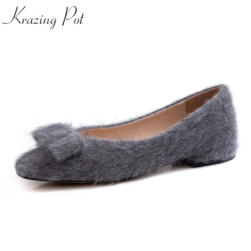 Krazing pot Autumn mane plush natural leather vintage square toe slip on low heels pumps superstar bowtie pregnant shoes l0f3
Krazing pot Autumn mane plush natural leather vintage square toe slip on low heels pumps superstar bowtie pregnant shoes l0f3