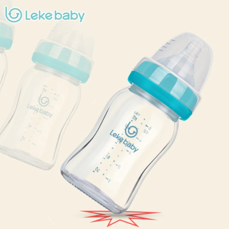 Lekebaby 2 in 1 Baby glass bottle Breast milk Storage Bottle Feeding Water Silicone nipple Infant Nursing Anti-fall BPA Free
Lekebaby 2 in 1 Baby glass bottle Breast milk Storage Bottle Feeding Water Silicone nipple Infant Nursing Anti-fall BPA Free