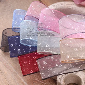 100yards 25mm 38mm jaquard floweret organza sheer ribbon for hair bow head band accessories wedding party supplies
100yards 25mm 38mm jaquard floweret organza sheer ribbon for hair bow head band accessories wedding party supplies