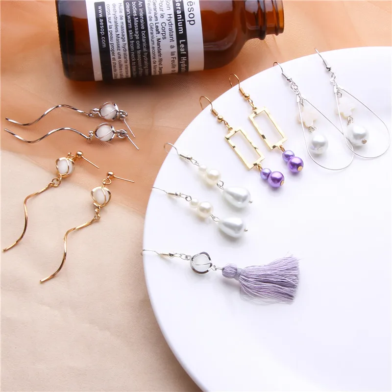 Natural White Freshwater Pearls Drop Earrings Women Fashion Tassel Pendant Earring Girl Jewelry Irregular Dangle Earrings 2019
Natural White Freshwater Pearls Drop Earrings Women Fashion Tassel Pendant Earring Girl Jewelry Irregular Dangle Earrings 2019