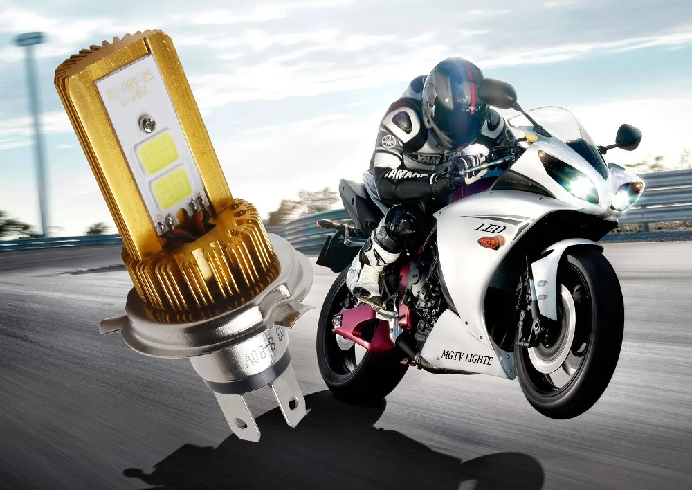 New H4 LED Hi/Lo Beam in Car Light Source 12W 12V 6000K Motorcycle LED Headlight Bulb Moped Scooter Motorbike motor ATV Headlamp
New H4 LED Hi/Lo Beam in Car Light Source 12W 12V 6000K Motorcycle LED Headlight Bulb Moped Scooter Motorbike motor ATV Headlamp