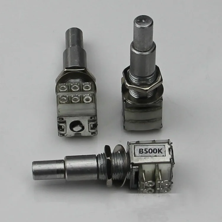 Double-layer electronic Guitar potentiometer. Electric Guitar Bass Volume / Tone Guitar potentiometer A500K / B500K
Double-layer electronic Guitar potentiometer. Electric Guitar Bass Volume / Tone Guitar potentiometer A500K / B500K