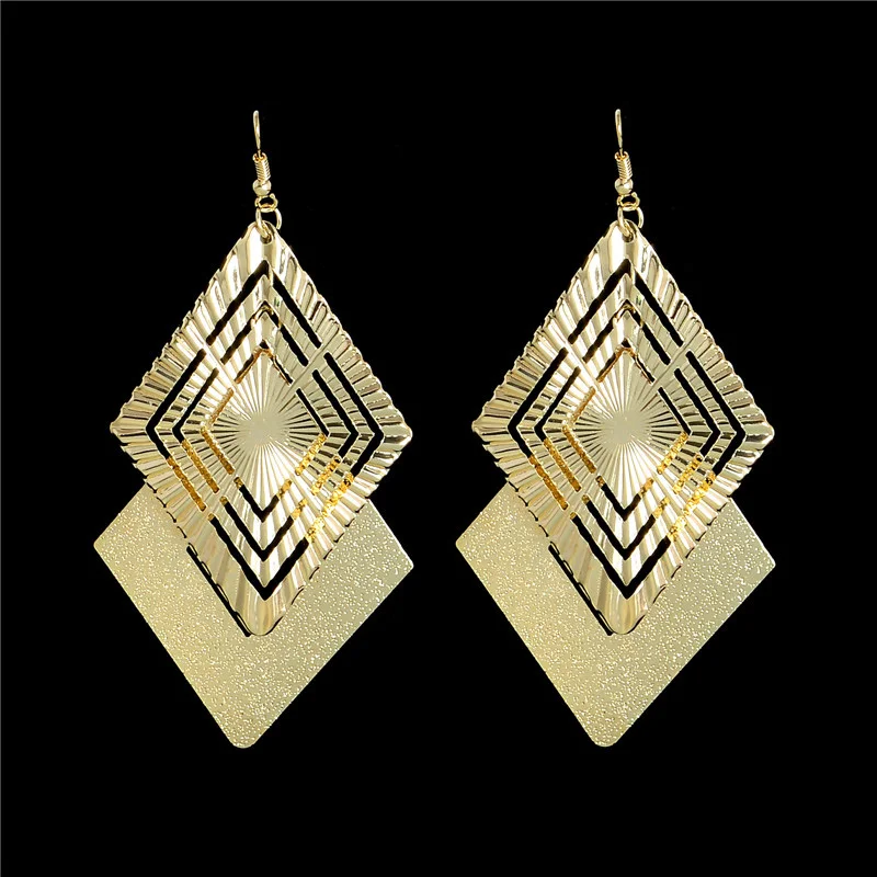 SHUANGR Fashion Long Earrings For Women 2 Colors Vintage Dangle Earring Drop Gold Color Rhombus Bohemia Jewelry femme
SHUANGR Fashion Long Earrings For Women 2 Colors Vintage Dangle Earring Drop Gold Color Rhombus Bohemia Jewelry femme