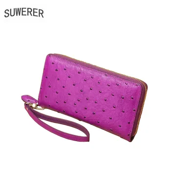 SUWERER 2020 New women genuine leather bags Embossed top cowhide Fashion zipper leathe wallet bag women leather clutch bag
SUWERER 2020 New women genuine leather bags Embossed top cowhide Fashion zipper leathe wallet bag women leather clutch bag