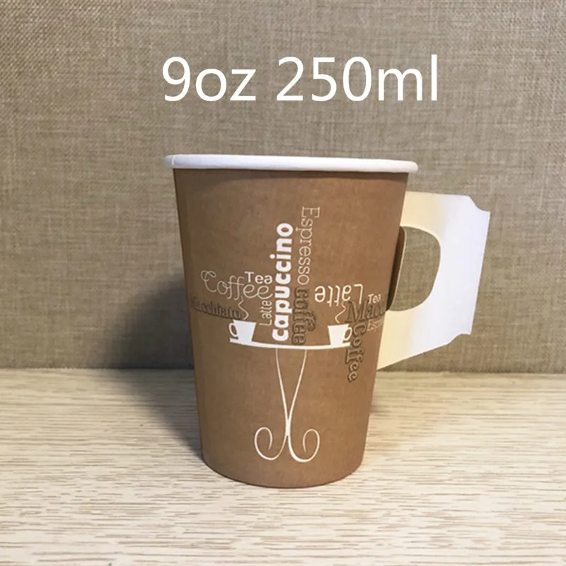 100pcs Creative disposable coffee cup party birthday favor beverage juice water milk tea drink paper cups with handle
100pcs Creative disposable coffee cup party birthday favor beverage juice water milk tea drink paper cups with handle
