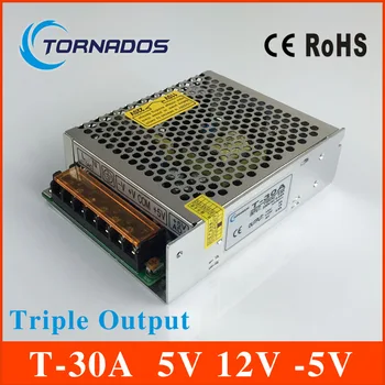 30W Triple output switching power supply 5V 12V -5V 3A 1A 0.5A power suply T-30A High quality ac dc converter
30W Triple output switching power supply 5V 12V -5V 3A 1A 0.5A power suply T-30A High quality ac dc converter
