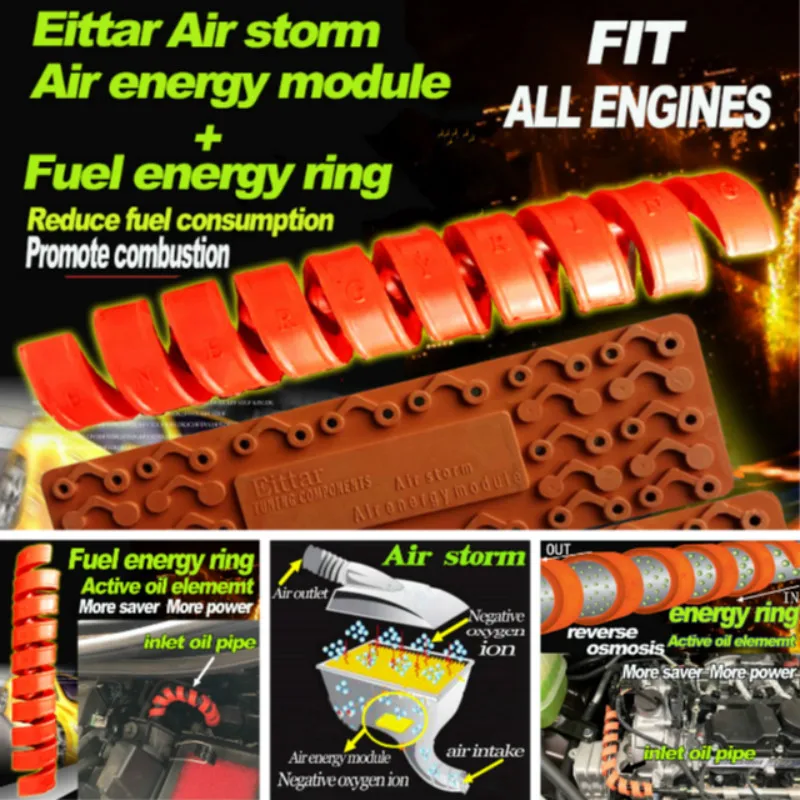 Universal Car Accessories Air Energy Module & Energy Ring Fuel Saving Reduce Carbon For All 3 to 12 Cylinder Cars
Universal Car Accessories Air Energy Module & Energy Ring Fuel Saving Reduce Carbon For All 3 to 12 Cylinder Cars
