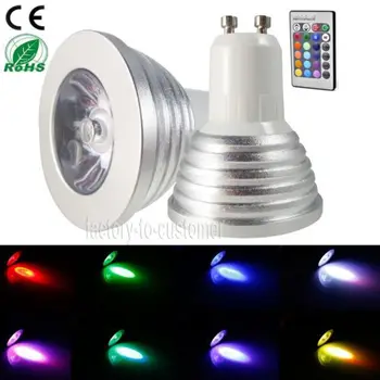 5pcs 4W RGB GU10 LED Bulb Lamp Spot Light 16 Color Indoor Lighting + 24Key IR Remote
5pcs 4W RGB GU10 LED Bulb Lamp Spot Light 16 Color Indoor Lighting + 24Key IR Remote