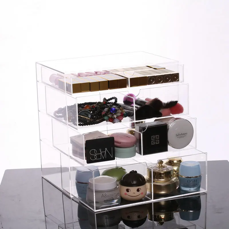 New Clear Acrylic Makeup Organizer Cosmetic Storage Box Desktop Lipstick Makeup Box With Drawer Dust-proof Skin Care Jewelry Box
New Clear Acrylic Makeup Organizer Cosmetic Storage Box Desktop Lipstick Makeup Box With Drawer Dust-proof Skin Care Jewelry Box