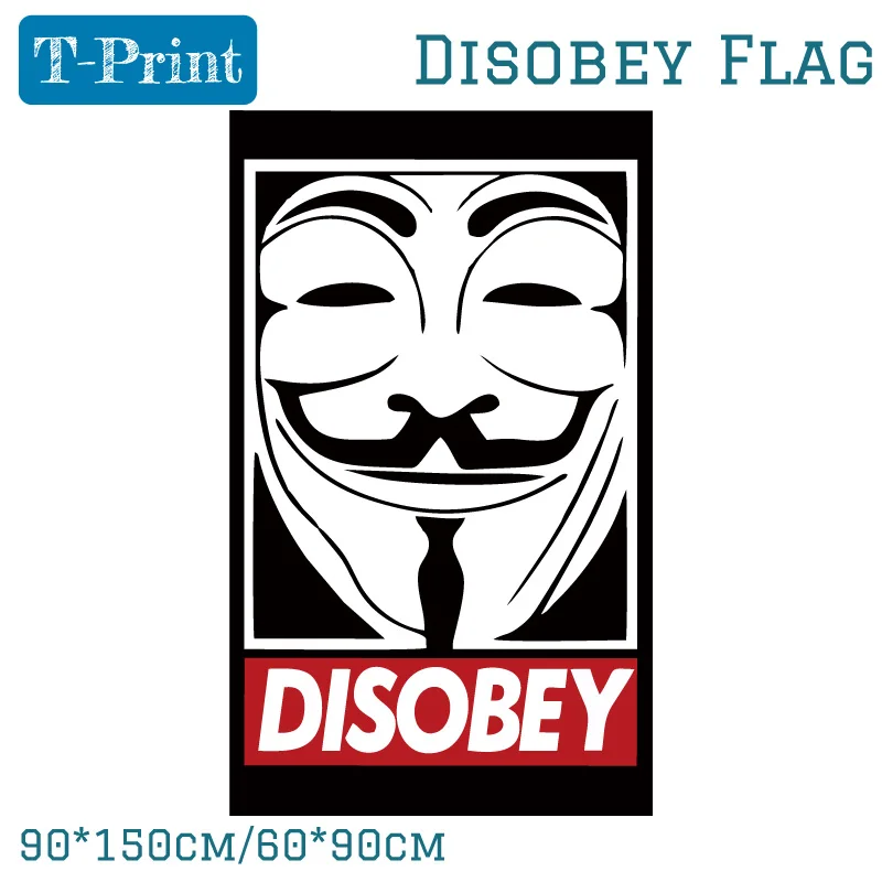 3x5ft 150x90cm 60*90cm Anarchy Anonymous Disobey Flag Party Bar Home Office Banner Brass Metal Holes
3x5ft 150x90cm 60*90cm Anarchy Anonymous Disobey Flag Party Bar Home Office Banner Brass Metal Holes