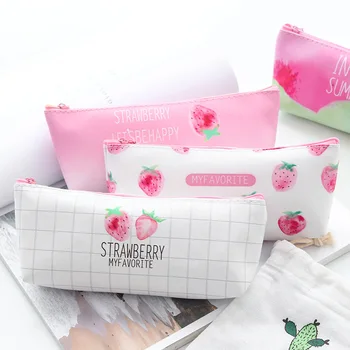 BECODE Korean Simple Pencil Case Cute School Supplies For Student Girls Storage Bag Large Capacity Pink Strawberry pu Pencil bag
BECODE Korean Simple Pencil Case Cute School Supplies For Student Girls Storage Bag Large Capacity Pink Strawberry pu Pencil bag