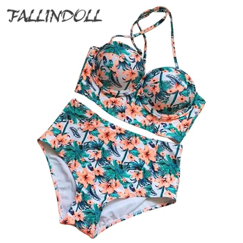 Floral Print High Waist Swimsuit 2018 Bikini Push Up Swimwear Women Vintage Biquini Plus Size Bathing Suit Maillot de Bain Femme
Floral Print High Waist Swimsuit 2018 Bikini Push Up Swimwear Women Vintage Biquini Plus Size Bathing Suit Maillot de Bain Femme