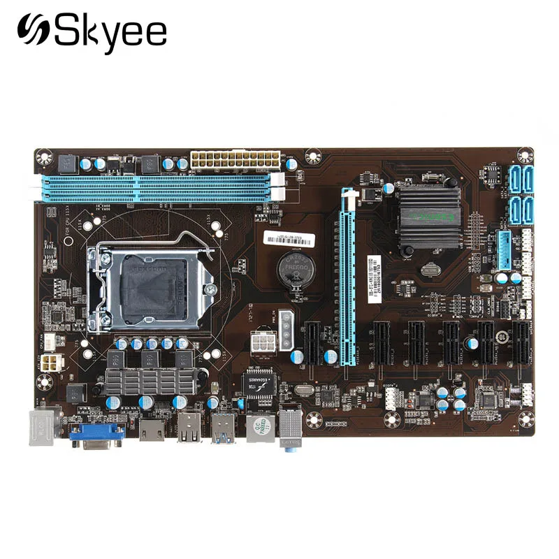 7 GPU Mining Motherboard Graphics Cards Slot 6 PCI-E PCI Express Extention Riser LGA 1150 Support DDR3 With SATA Cable For Miner
7 GPU Mining Motherboard Graphics Cards Slot 6 PCI-E PCI Express Extention Riser LGA 1150 Support DDR3 With SATA Cable For Miner